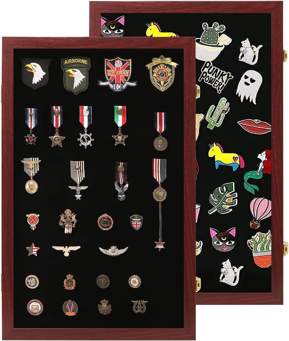 Pin Display Case 16x25 Pin-PRO-Mahogany - Walmart.com