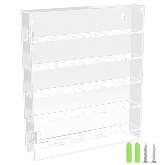 Pin Display Case Acrylic Badge Organizer Transparent Coin Display Case with Magnetic Door Large Capacity Storage Convenient Badge Organizer Suitable for Decorating Tables