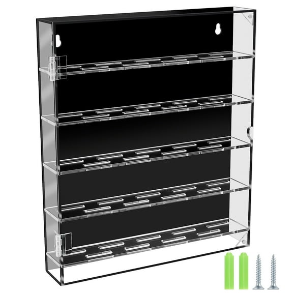 Pin Display Case Acrylic Badge Organizer Transparent Coin Display Case with Magnetic Door Large Capacity Storage Convenient Badge Organizer Suitable for Decorating Tables