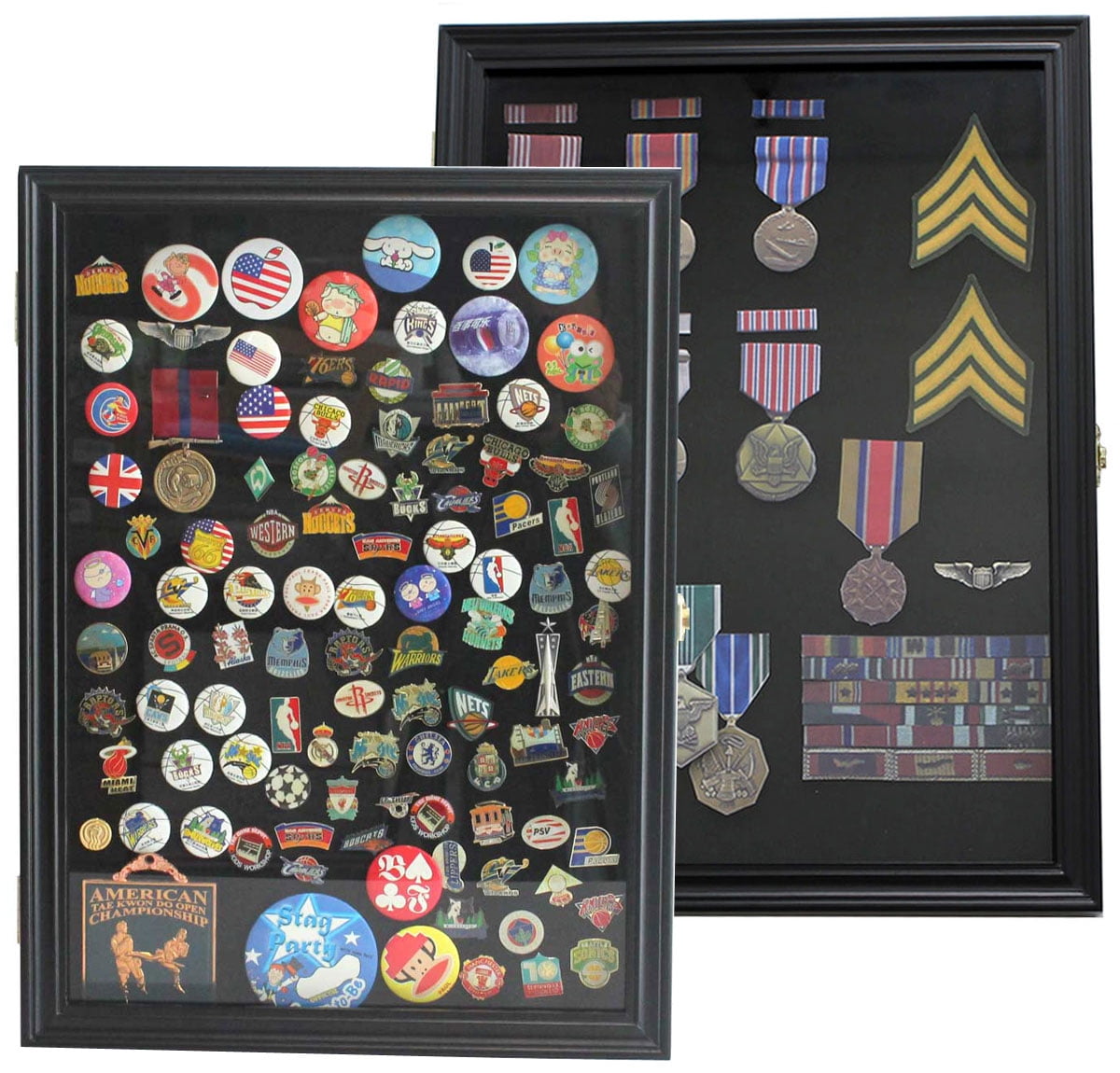 Enamel Pin Badge Collection Case, Wall-Mountable Display
