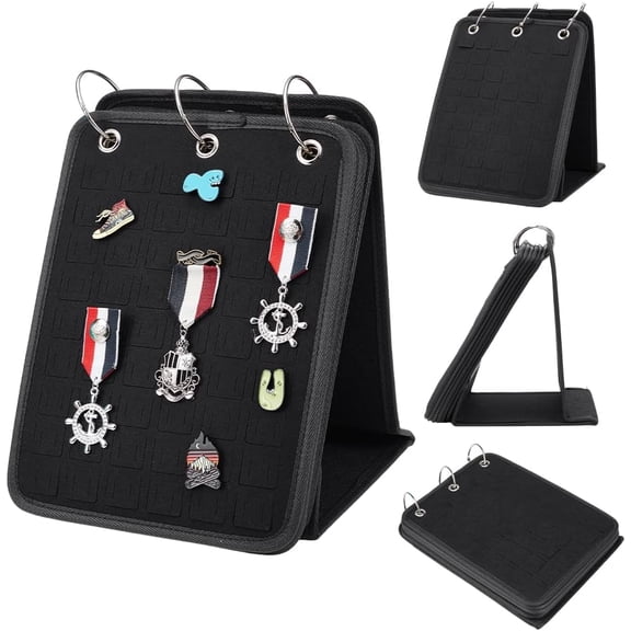 Pin Display Holder Pin Display Pages Pin Display Binder 5 Pages for 270Pcs Pins Collection Storage Calendar
