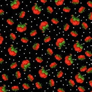 Pin Dots Black Fabric Yard