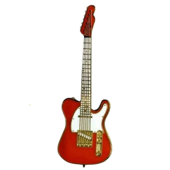 Pin Fender Telecaster Red W White Pickguard Pin Harmony Collection