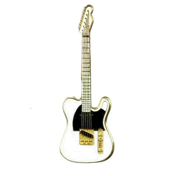 Fender Telecaster Pin - White with Black Pickguard