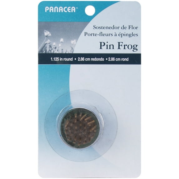Pin Frog 1.125"-Green, Pk 3, Panacea
