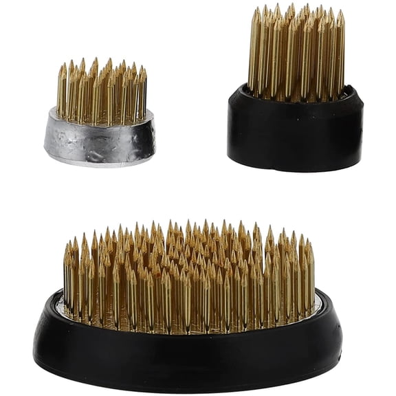 Pin Frog 3pcs Flower Frog Flower Metal Arranging Frog Round Spiky Frog Fixed Tools Floral Arrangement Pin Holder for Flower Arrangement Plant Fixation Decoration DIY Flower Frog