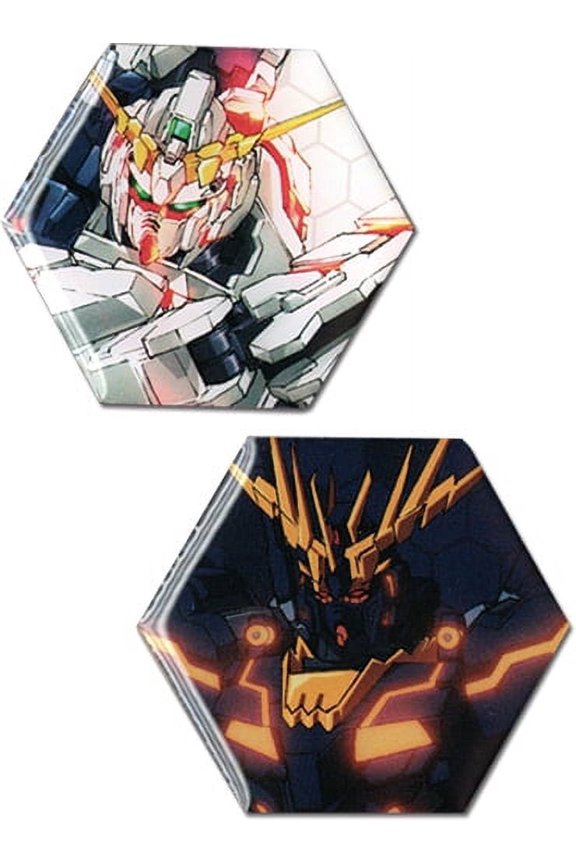 Gundam Uc- Unicorn Gundam & Banshee Metal Pins