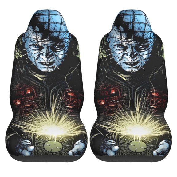 Pin-Head 2 Pcs Car Seat Covers, Soft Universal Auto Seat Covers, Seat Protector Interior Accessories Decoration Fits Most Cars, Suvs, Trucks, And Vans