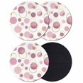 thumbnail image 1 of Pin Polka Dots Coasters Set of 4, Absorbent Coasters for Drinks, Modern Abstract Art Coaster for Desk Coffee Table Protection, Home Decor House Warming Gifts 4", 1 of 8