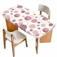 thumbnail image 1 of Pin Polka Dots Table Cloths for 6 Foot Rectangle Tables, Modern Abstract Art Patio Waterproof Elastic Fitted Tablecloths, Washable Rectangular Table Cover for Camping, 1 of 8