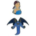 thumbnail image 1 of Pin Set - Blue Dragon - New Zora & Killer Bat (Set of 2)  Anime Licensed ge7461, 1 of 1