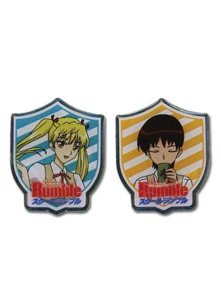 Pin Set - School Rumble - Eri & Akira (Set of 2) New Anime