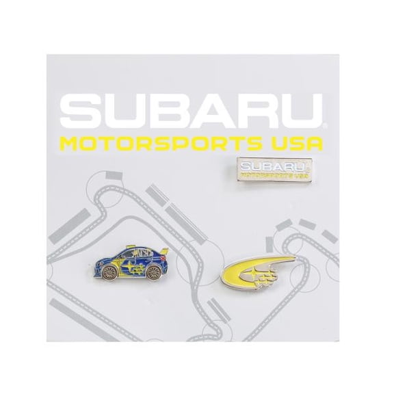 Pin Set Subaru Motorsports SMSUSA 3 pc Genuine Official