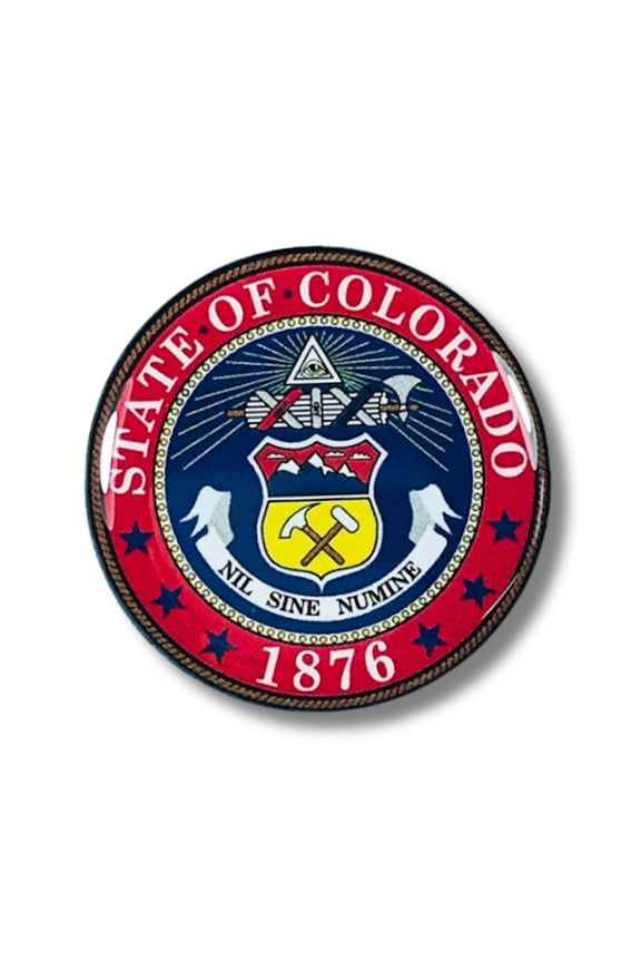 Pin - State Seal Colorado - USA | Lapel Pin Accessory, Jacket Hat Decor, Collector Souvenir