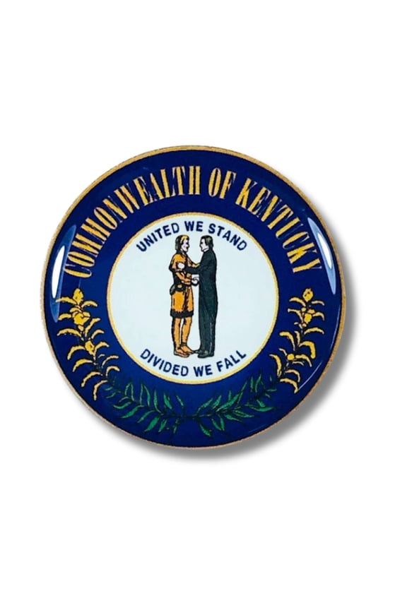 Pin - State Seal Kentucky - USA | Lapel Pin Accessory, Jacket Hat Decor, Collector Souvenir