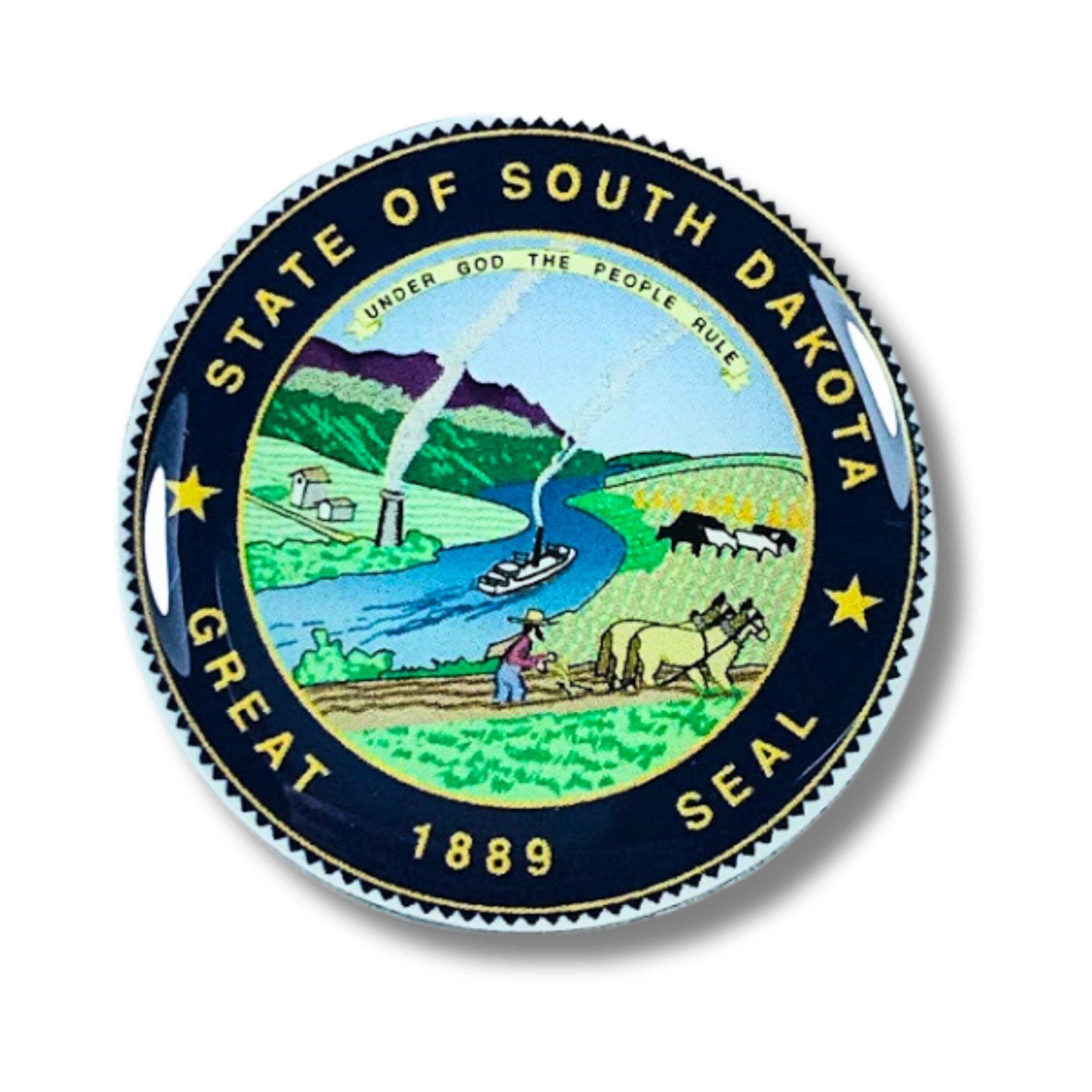 Pin State Seal South Dakota USA Lapel Pin Accessory, Jacket