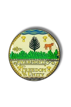 Pin - State Seal Vermont - USA | Lapel Pin Accessory, Jacket Hat Decor, Collector Souvenir