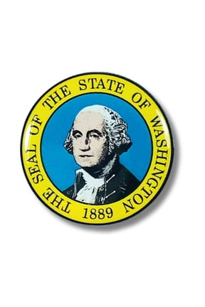 Pin - State Seal Washington - USA | Lapel Pin Accessory, Jacket Hat Decor, Collector Souvenir
