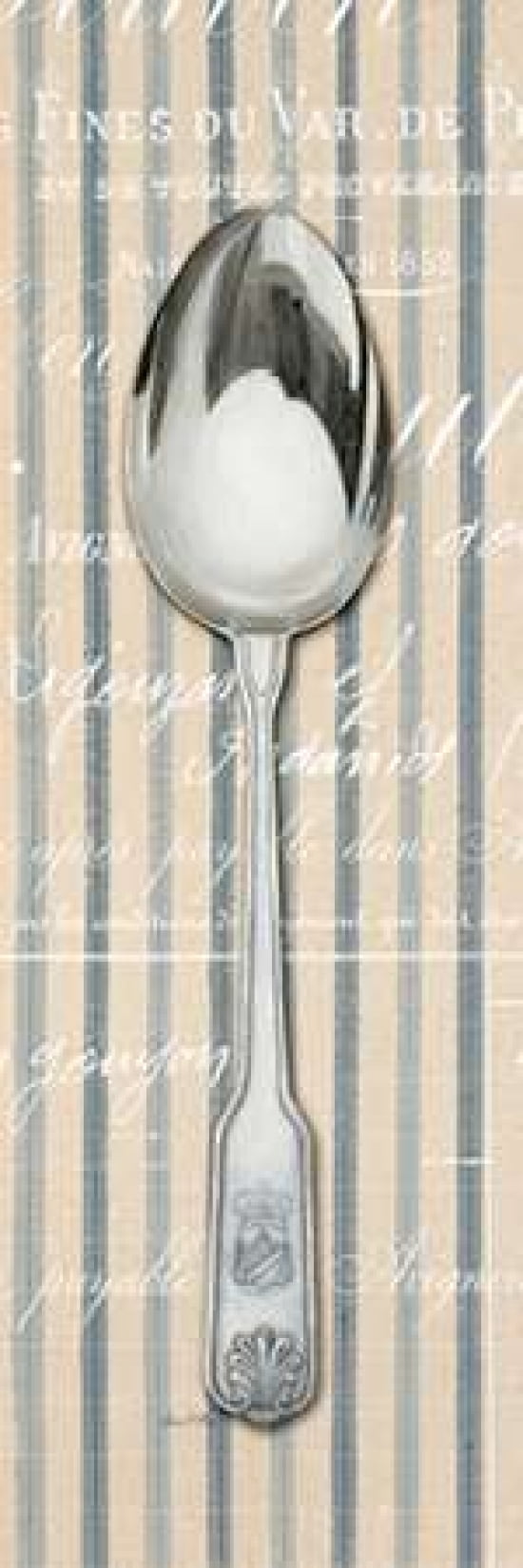 Pin Stripe Spoon Canvas Art - Arnie Fisk (8 x 24)