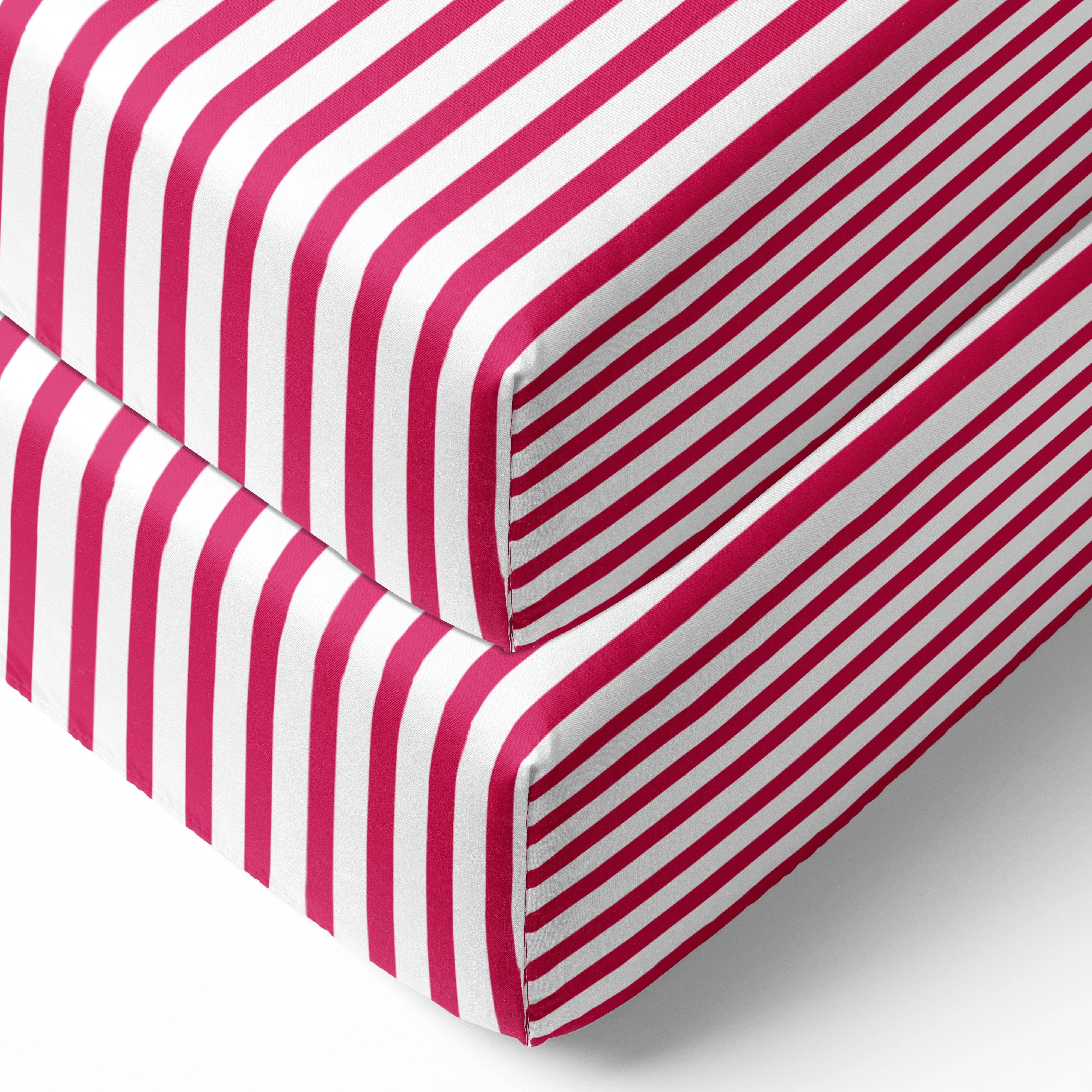 Pin Stripes 100% Cotton Percale Crib or Toddler Bed Fitted Sheet