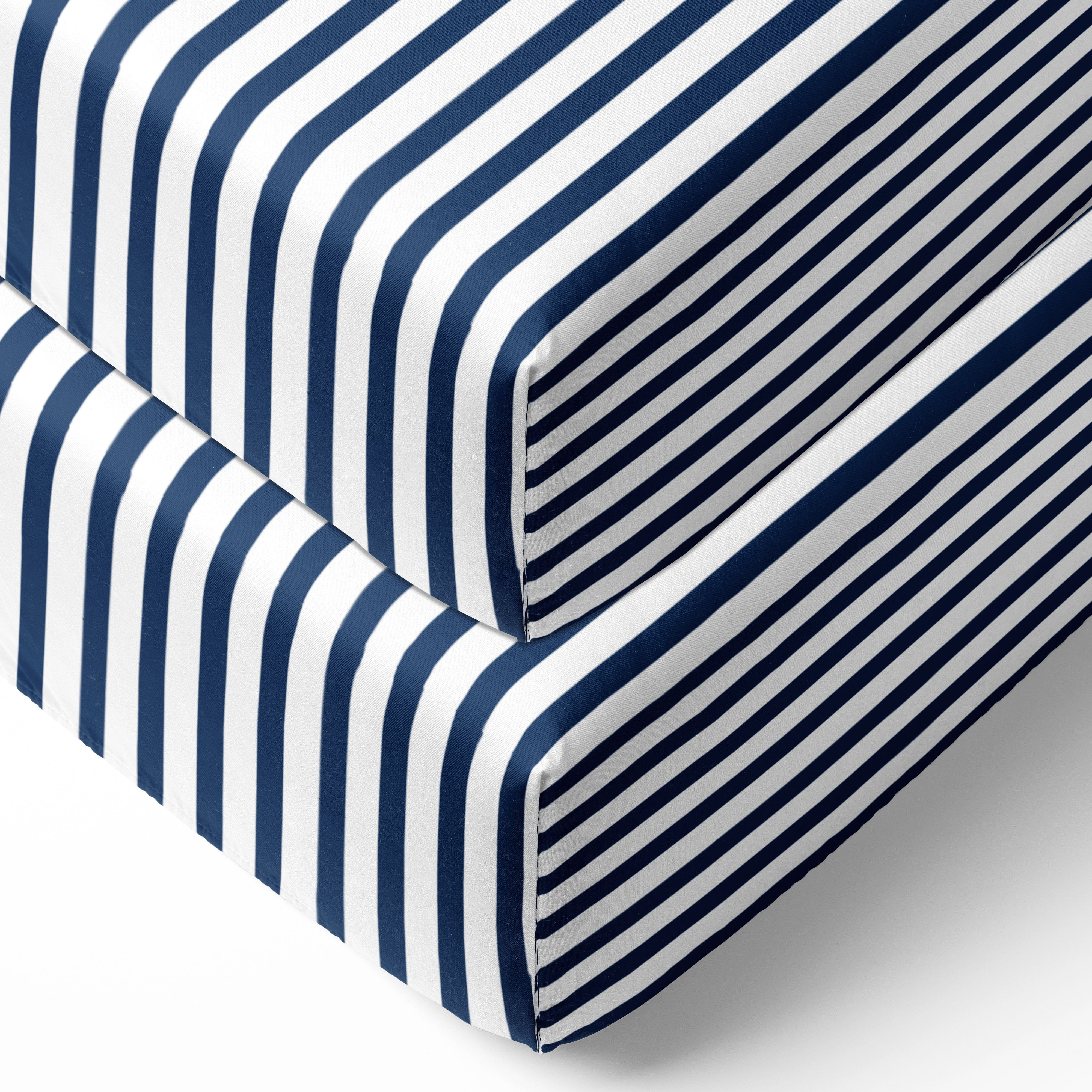 Pin Stripes 2 Pack 100% Cotton Percale Play Yard Sheets