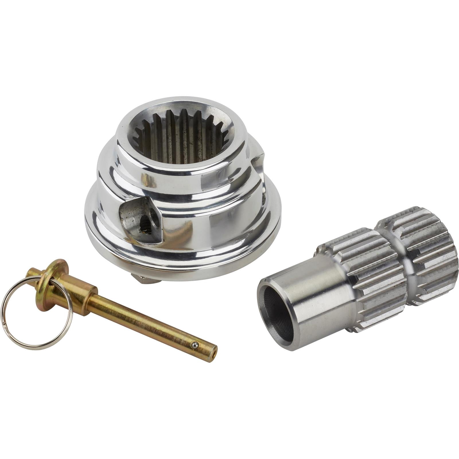 Pin-Style Quick Release Aluminum Steering Wheel Hub, 3/4In Steel 