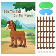 Hxezoc Pin The Tail on The Horse 29" x 19" Poster (36 Pack)