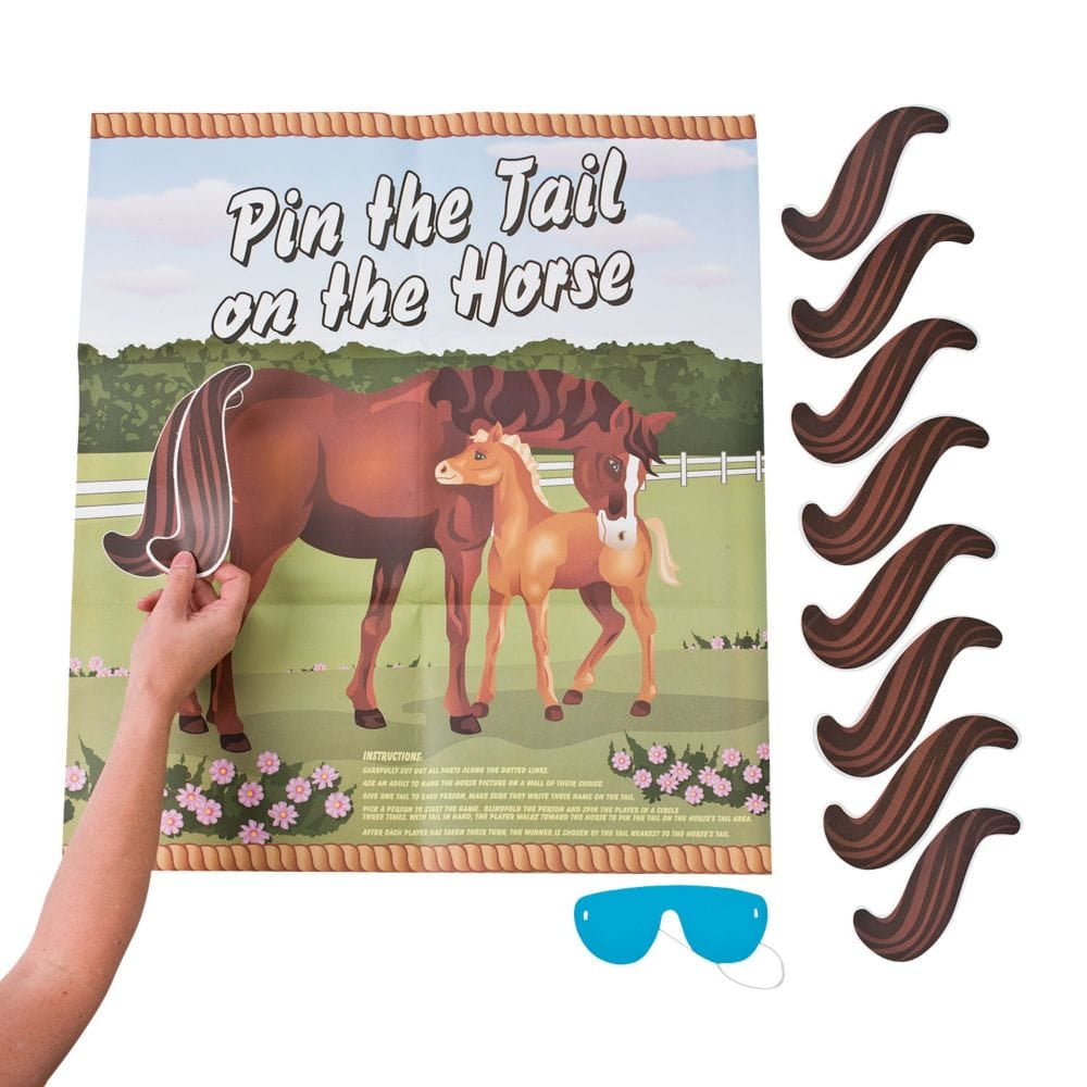 Pin The Tail on The Horse Party Game for Children 1