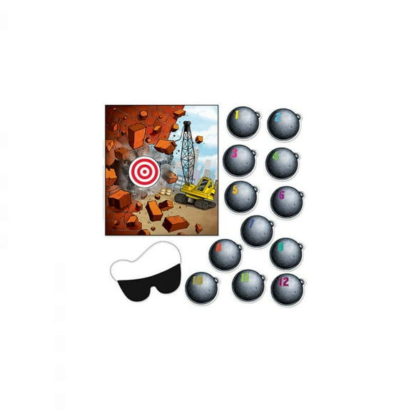 Pin The Wrecking Ball On The Crane Game - 1 Pc
