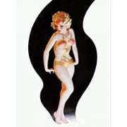 Pin Up Blonde In A Yellow Bikini Canvas Art - 18 x 24