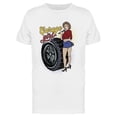 thumbnail image 1 of Pin Up Garage Girl T-Shirt Men -Image by Shutterstock, Male Medium, 1 of 2