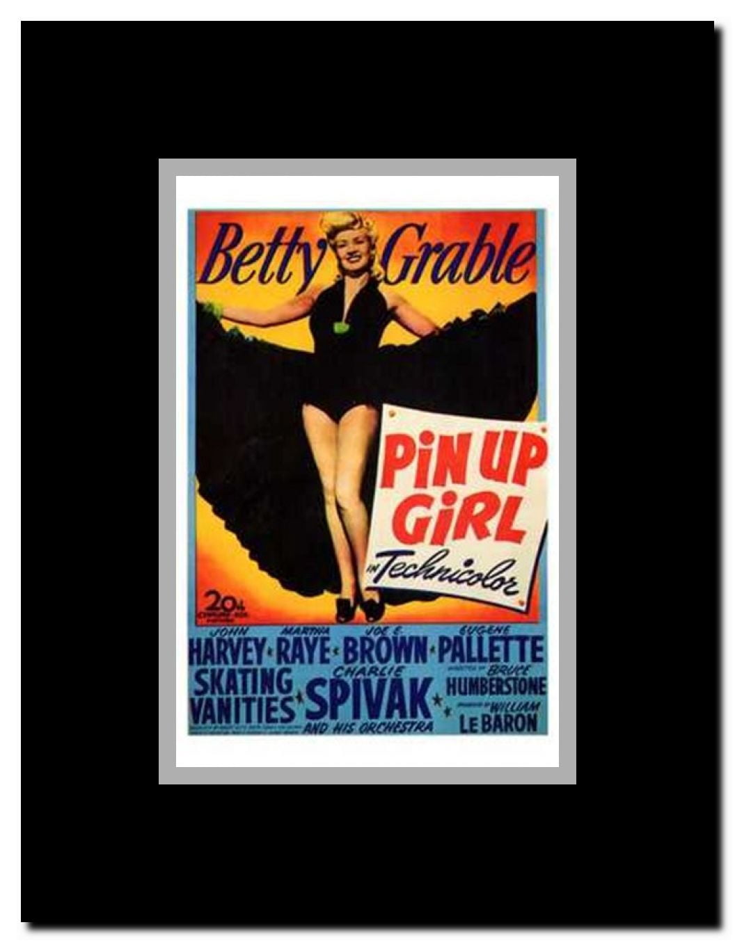Pin Up Girl Framed Movie Poster