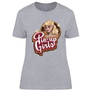Pin-Up Girls Design T-Shirt Women -Image by Shutterstock, Female Large