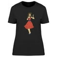 thumbnail image 1 of Pin Up Surprised Girl T-Shirt Women -Image by Shutterstock, Female x-Large, 1 of 2