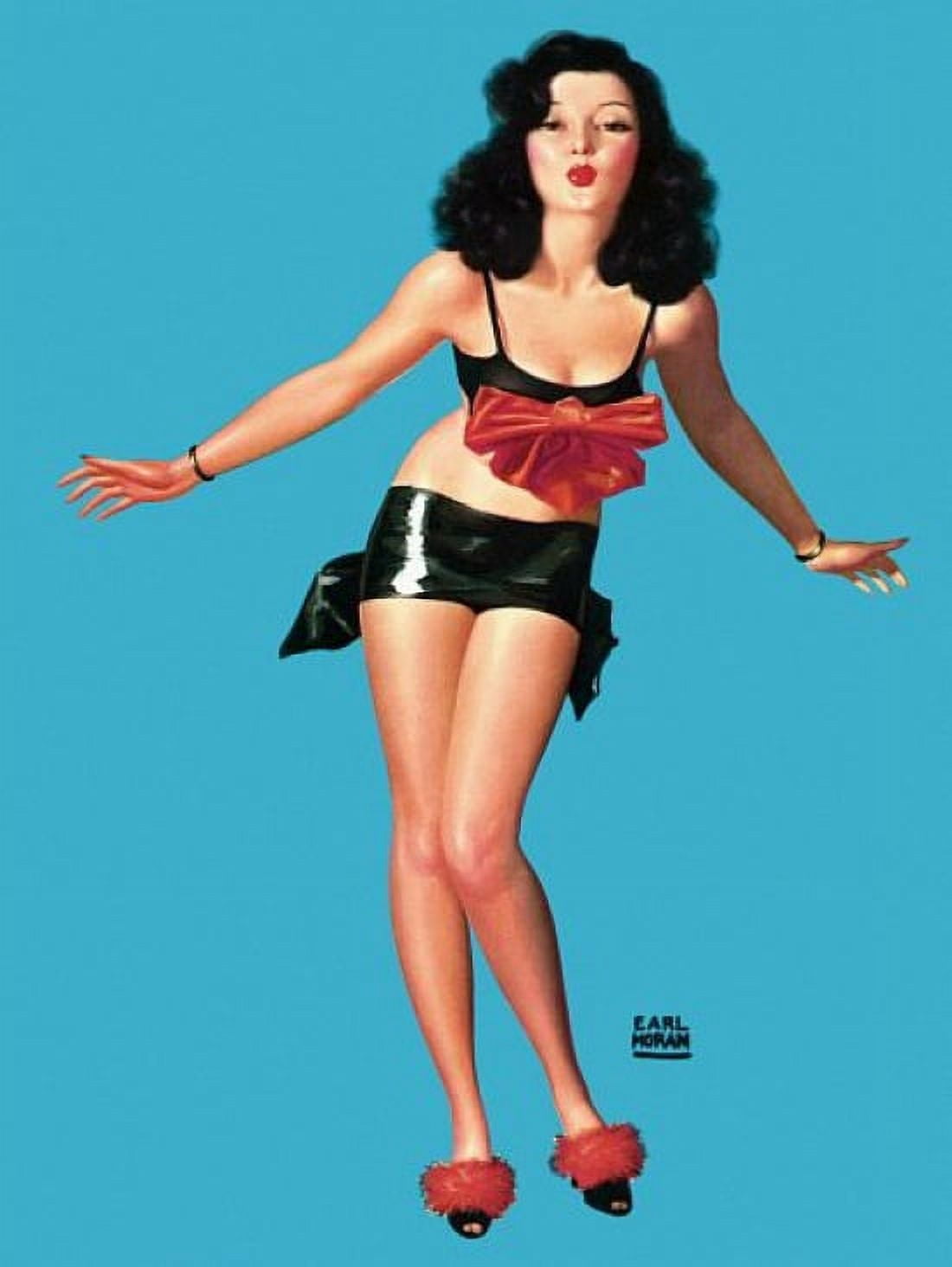Pin Up Vintage Pinup Girl Canvas Art -  (18 x 24)