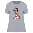 thumbnail image 1 of Pin Up Waitress Girl T-Shirt Women -Image by Shutterstock, Female Small, 1 of 2