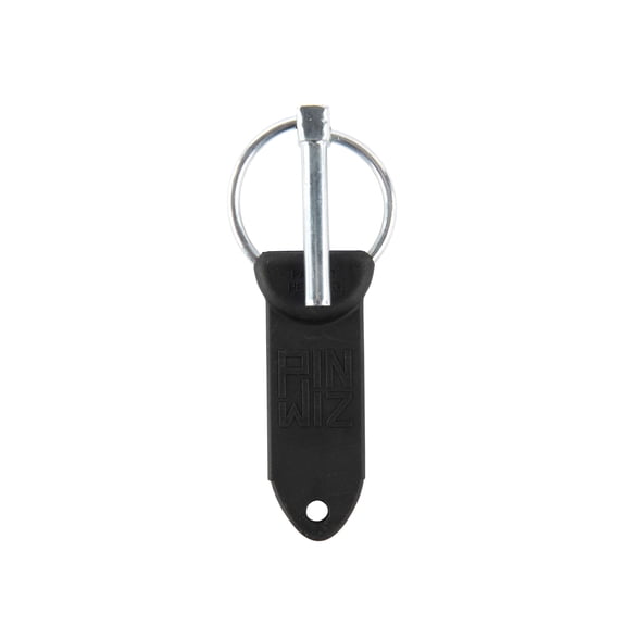 Pin Wiz Trailer Hitch Pins and Clips, Heavy-Duty Trailer Hitch Clips, Hitch Pins, Linchpin, D Pin, Square Pin & Locking Pin with Rubber Grip to Save Your Knuckles, 2” Lynch Pin, 7/16” Diameter
