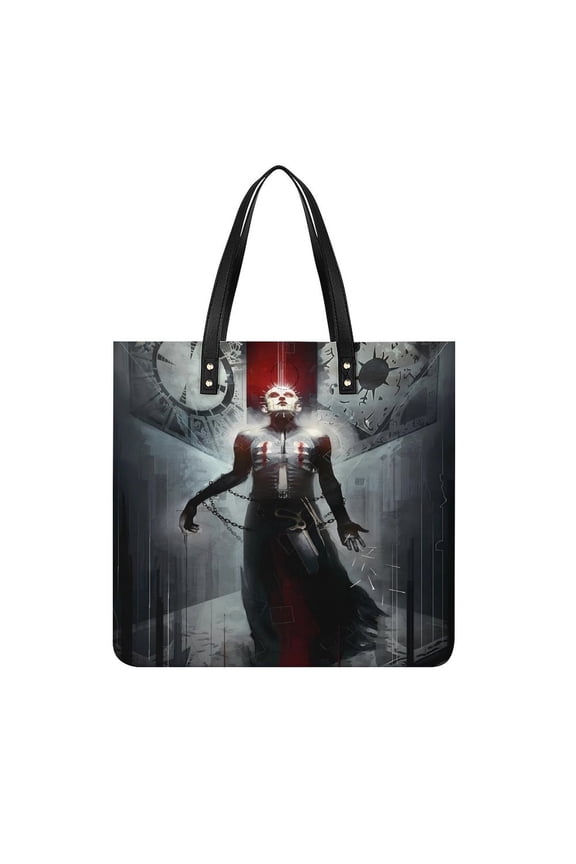 Pin-head Handbag, Casual PU Leather Tote Bag, Shoulder Handbags with Top Magnetic Snap Closure For Girl Ladies Women Travel Shopping