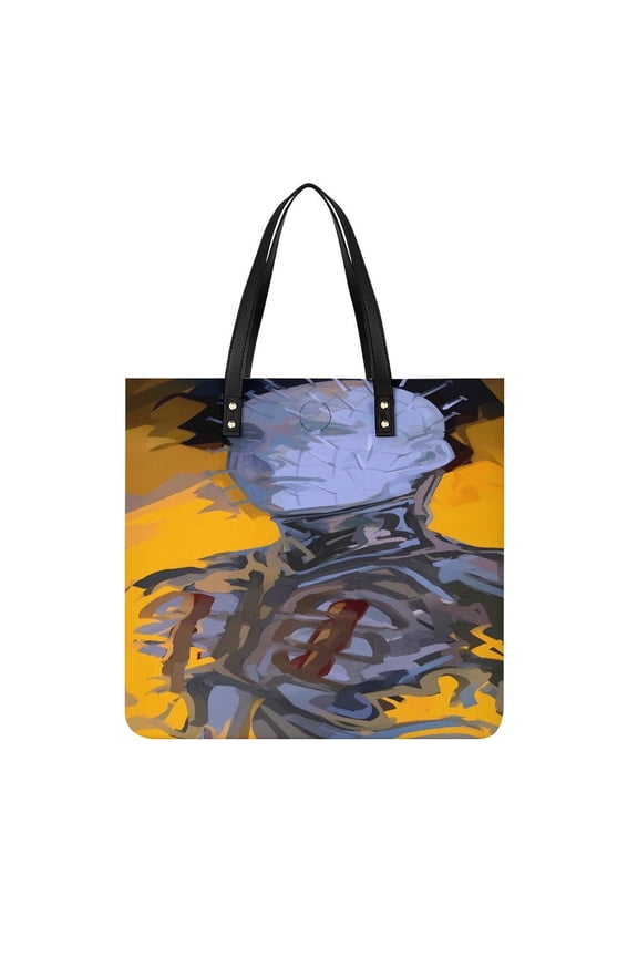 Pin-head Handbag, Casual PU Leather Tote Bag, Shoulder Handbags with Top Magnetic Snap Closure For Girl Ladies Women Travel Shopping