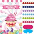 Pin the Cherry on the Cupcake Game With 36 Pcs Cherries Large Cupcake