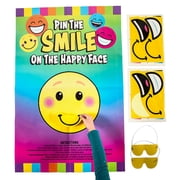 Pin the Smile on the Happy Face Game