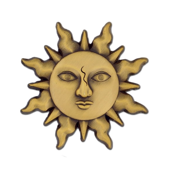 PinMart 3D Sun Face Sunshine Lapel Button Pins