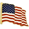 thumbnail image 1 of PinMart Adult MADE IN USA American Flag Button Pin, 1 of 6
