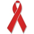 thumbnail image 1 of PinMart Breast Heart Disease Prevention and Awareness Ribbon Lapel Pin – Red Ribbon prevention Pin, 1 of 3