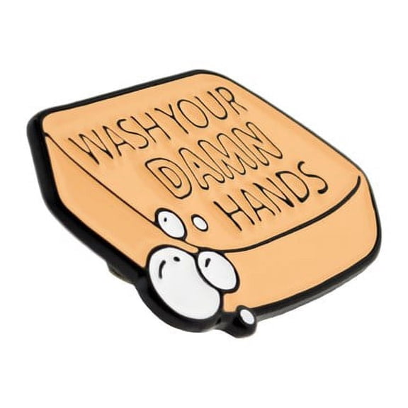 PinMart Button Pins, Wash Your Damn Hands Lapel Pin
