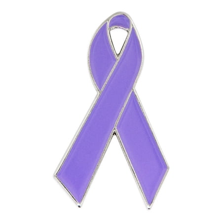 PinMart Cancer Prevention Ribbon or Cancer Survivor Awareness Enamel Lapel Pin â Blue Ribbon prevention Pin