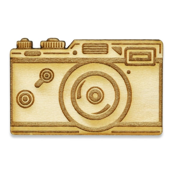 PinMart Classic Camera Wood Pin
