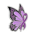 thumbnail image 1 of PinMart Domestic Violence Awareness Butterfly Purple Ribbon Enamel Lapel Pin - Purple Awareness Ribbon Lapel Pin for Men and Women, 1 of 4