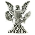 thumbnail image 1 of PinMart God Bless America Antique Silver Eagle Patriotic Lapel Pin - 10 Pack of Lapel Pins, 1 of 1