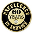 thumbnail image 1 of PinMart Gold Plated Excellence in Service Year Employee Recognition Pins, 1 of 4